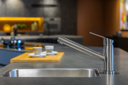 Mizzo Petito kitchen tap brushed steel