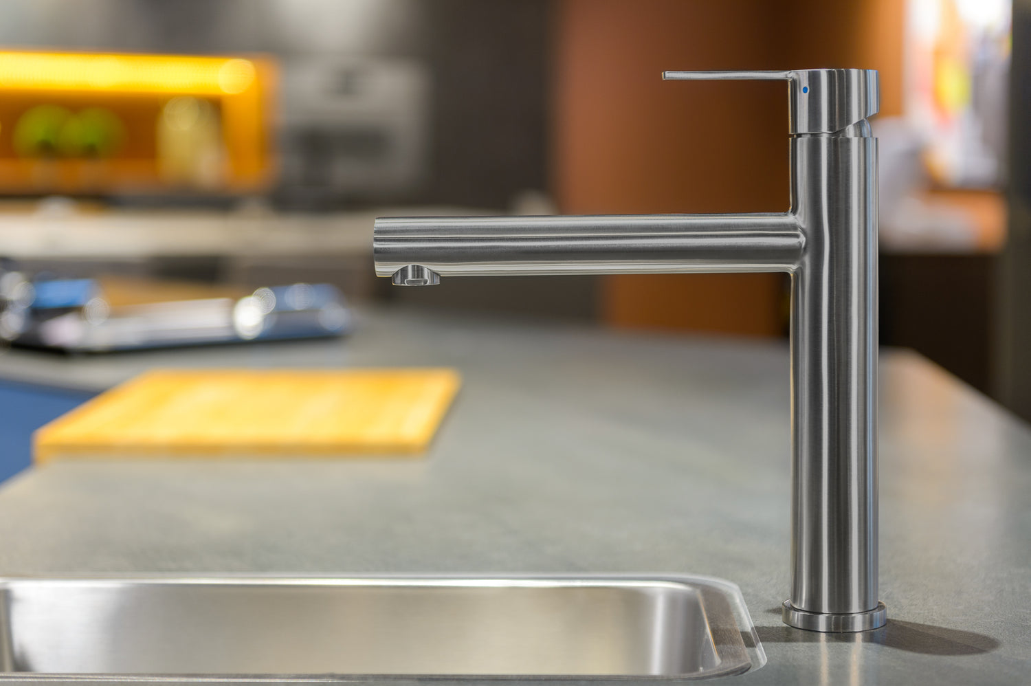 Mizzo Stori kitchen tap brushed steel