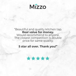 Mizzo Avori kitchen tap brushed steel