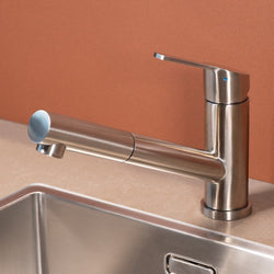 Mizzo Patro kitchen tap brushed steel